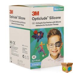 OPTICLUDE 3M SILICONE EYE PATCH BOY MAXI 50