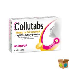 COLLUTABS HONING CITR. 2MG/0,6MG/1,2MG ZUIGTABL 36