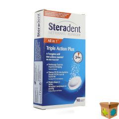 STERADENT TRIPLE ACTION PLUS TABL 90