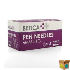 BETICA PEN NEEDLES 6MM 31G 100