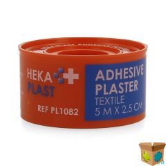 HEKAPLAST HECHTPLEISTER TEXTIEL 5MX2,5CM RING 1
