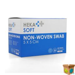 HEKASOFT KOMPRES NON-WOV. STERIEL 5X 5CM 1X100