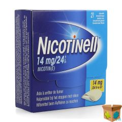 NICOTINELL 14MG/24U PLEISTER TRANSDERMAAL 21
