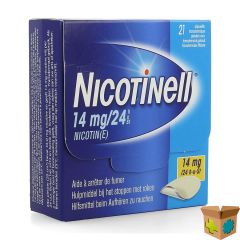 NICOTINELL 14MG/24U PLEISTER TRANSDERMAAL 21
