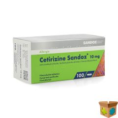 CETIRIZINE SANDOZ 10MG FILMOMH TABL 100 X 10MG