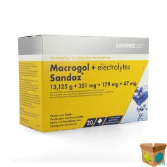 MACROGOL + ELEKTR SANDOZ PDR CIROENSMAAK 20X13,7G