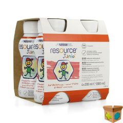 RESOURCE JUNIOR AARDBEI NF 4X200ML