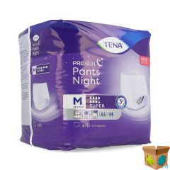 TENA PROSKIN PANTS NIGHT SUPER MEDIUM 10