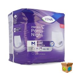 TENA PROSKIN PANTS NIGHT SUPER MEDIUM 10