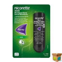 NICORETTE MINT 1MG MONDSPRAY Z/SUIKER 150