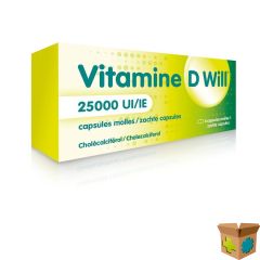 VITAMINE D WILL 25000IE ZACHTE CAPS 4
