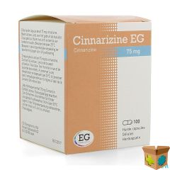 CINNARIZINE EG CAPS 100 X 75 MG