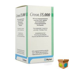 CREON 35000 420MG MAAGSAPRESIST HARDE CAPS200 HDPE