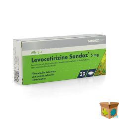 LEVOCETIRIZINE SANDOZ 5 MG COMP ENROB. 20 X 5 MG