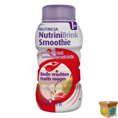 NUTRINIDRINK SMOOTHIE RODE VRUCHTEN FL 200ML
