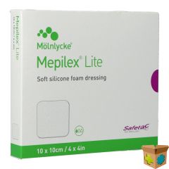 MEPILEX LITE DUN VERB SIL STER 10X10,00CM 5 284100
