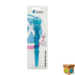 MIRADENT TONGSCHRAPER DELUXE BLAUW