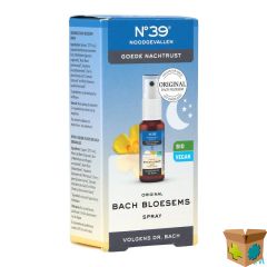 BACHBLOESEM BIO N39 NOODGEVALLEN NACHT SPRAY 20ML