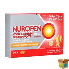 NUROFEN KIND 100MG ZACHTE KAUWCAPS 24