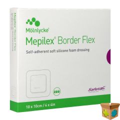 MEPILEX BORDER FLEX VERB 10X10CM 5 595350