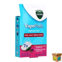 VICKS VBR7E PAEDIAT.COMF.VAPOPADS ROSMARY-LAVEND 7