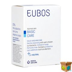 EUBOS COMPACT WASTABLET BLAUW Z/PARF 125G