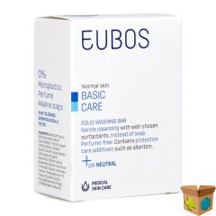 EUBOS COMPACT WASTABLET BLAUW Z/PARF 125G