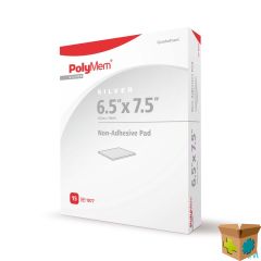 POLYMEM SILVER NIET-KLEVEND PAD 17CMX19CM 15