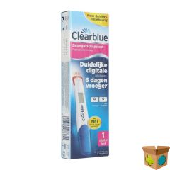 CLEARBLUE ZWANGERSCHAPSTEST DIGITAAL ULTRAVROEG 1