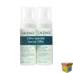 CAUDALIE VINOCLEAN MOUSSE REIN.FLEUR VIGNE 2X150ML