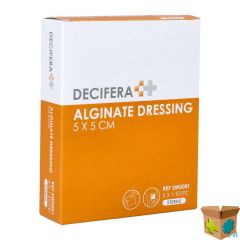 DECIFERA ALGINATE DRESSING 5X 5CM 5
