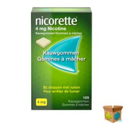NICORETTE KAUWGOM 105X4MG