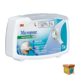 MICROPORE 3M 12,5MMX9,1M NIEUWE DISPENSER 1530P-0D