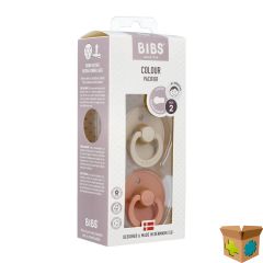 BIBS 2 FOPSPEEN DUO VANILLA PEACH