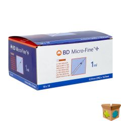 BD MICROFINE+ INS.SPUIT 1,0ML 29G 12,7MM100 324827