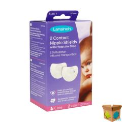 LANSINOH TEPELHOEDJES T1 2 + BESCHERMDOOS