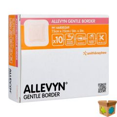 ALLEVYN GENTLE BORDER STER 7,5X 7,5CM 10 66800269