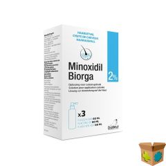 MINOXIDIL BIORGA 2% OPL CUTAAN KOFFER FL 3X60ML
