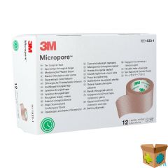 MICROPORE 3M SKIN TONE 25,0MMX9,15M ROL 12 15331