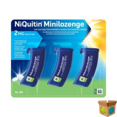 NIQUITIN 2,0MG MINILOZENGE ZUIGTABLETTEN 60