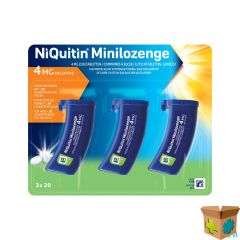 NIQUITIN 4,0MG MINILOZENGE NF ZUIGTABL 60