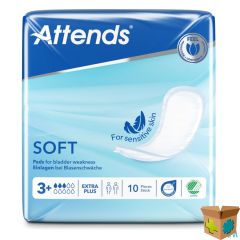 ATTENDS SOFT 3 EXTRA PLUS INLEG ANATOM. 1X10