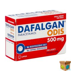 DAFALGAN 500 MG ODIS TABL 16