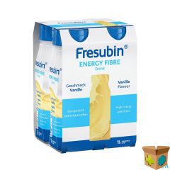 FRESUBIN ENERGY FIBRE DRINK VANILLE FL 4X200ML