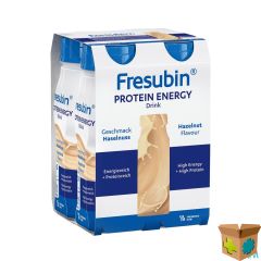 FRESUBIN PROTEIN ENERGY DRINK NOOTJES FL 4X200ML