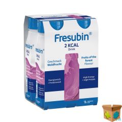 FRESUBIN 2 KCAL DRINK BOSVRUCHTEN FL 4X200ML