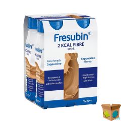 FRESUBIN 2 KCAL FIBRE DRINK CAPPUCCINO FL 4X200ML