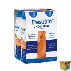 FRESUBIN 2 KCAL FIBRE DRINK ABRIK-PERZIK 4X200ML