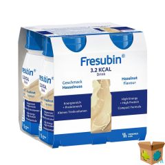 FRESUBIN 3.2KCAL DRINK NOOTJES 4X125ML
