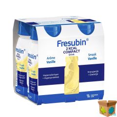 FRESUBIN 2 KCAL COMPACT DRINK VANILLE FL 4X125ML